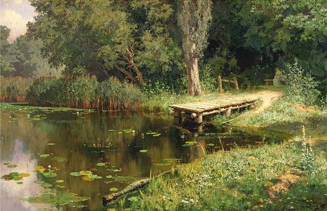 Василий поленов заросший пруд 1879г.